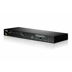 Aten CS1708A, 8-Port PS/2-USB VGA KVM Switch with Daisy-Chain Port and USB Peripheral Support