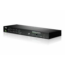 Aten CS1716A, 16-Port PS/2-USB VGA KVM Switch with Daisy-Chain Port and USB Peripheral Support