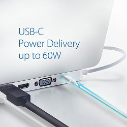 Aten UH3234 USB-C Multiport dock s Power Pass-Through funkcijom 