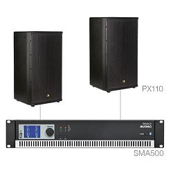 Audio sustav Audac Forte10.2 (Pojačalo SMA500, zvučnici PX110)