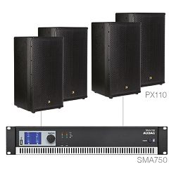 Audio sustav Audac Forte10.4 (Pojačalo SMA750, zvučnici PX110)