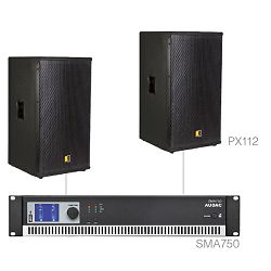 Audio sustav Audac Forte12.2 (Pojačalo SMA750, zvučnici PX112)