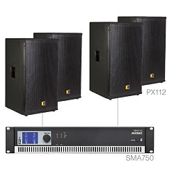 Audio sustav Audac Forte12.4 (Pojačalo SMA750, zvučnici PX112)