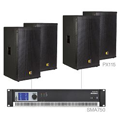 Audio sustav Audac Forte15.4 (Pojačalo SMA750, zvučnici PX115)