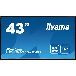 Profesionalni monitor IIYAMA PROLITE  LE4341UHS-B1, 43", 4K UHD