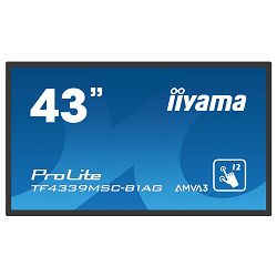 Touchscreen monitor za ugradnju IIYAMA PROLITE TF4339MSC-B1AG, 43", Full HD