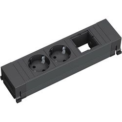 Stolna priključnica Bachmann POWER FRAME; 2x strujna utičnica, 1x priključak