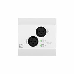 Zidni prespojni panel Audac NWP220/W - 2 x XLR, bluetooth