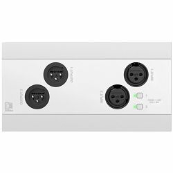 Zidna prespojni panel Audac NWP222/W - 2 x XLR in&out, bluetooth