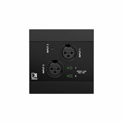 Zidni prespojni panel NWP320/B - 2 x XLR, 3.5 mm jack, bluetooth