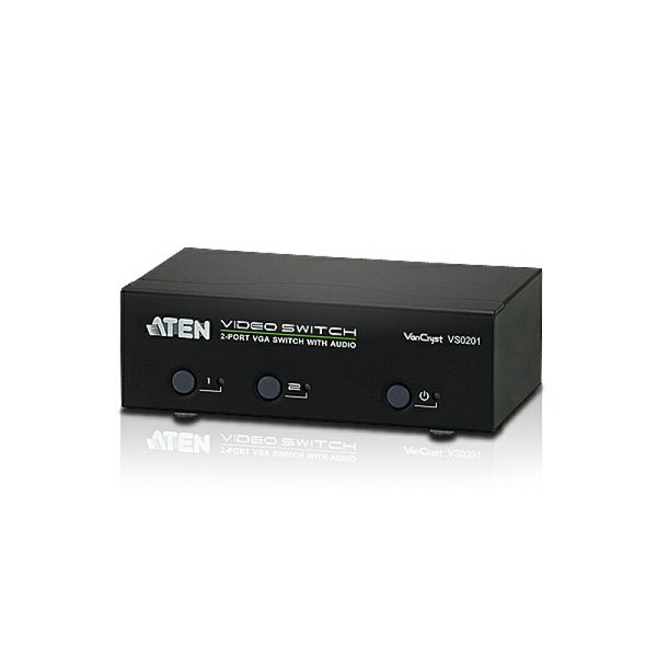 ATEN VS0201, VGA i Audio Preklopnik s dva izlaza  W/EU ADP