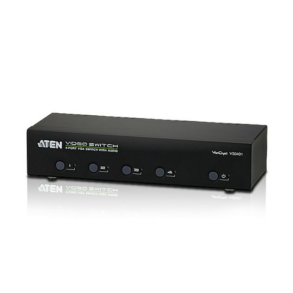 ATEN VS0401, VGA i Audio Preklopnik s četiri izlaza W/EU ADP