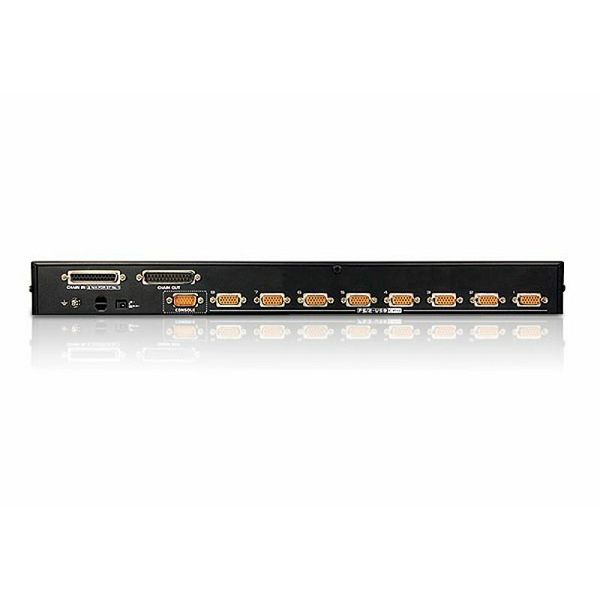 Aten CS1708A, 8-Port PS/2-USB VGA KVM Switch with Daisy-Chain Port and USB Peripheral Support