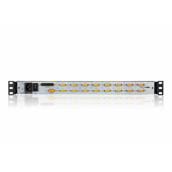 Aten CL5816, 16-Port PS/2-USB VGA Dual Rail 19" LCD KVM Switch with Daisy-Chain Port and USB Peripheral Support