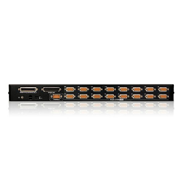 Aten CS1716A, 16-Port PS/2-USB VGA KVM Switch with Daisy-Chain Port and USB Peripheral Support