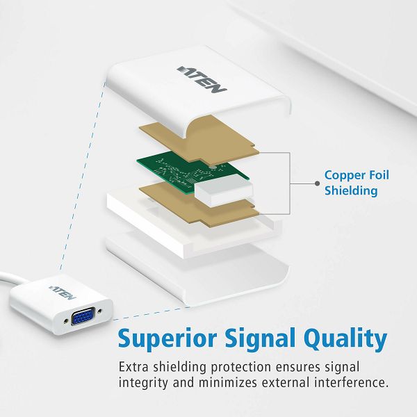 ATEN VC925, DisplayPort to VGA Adapter