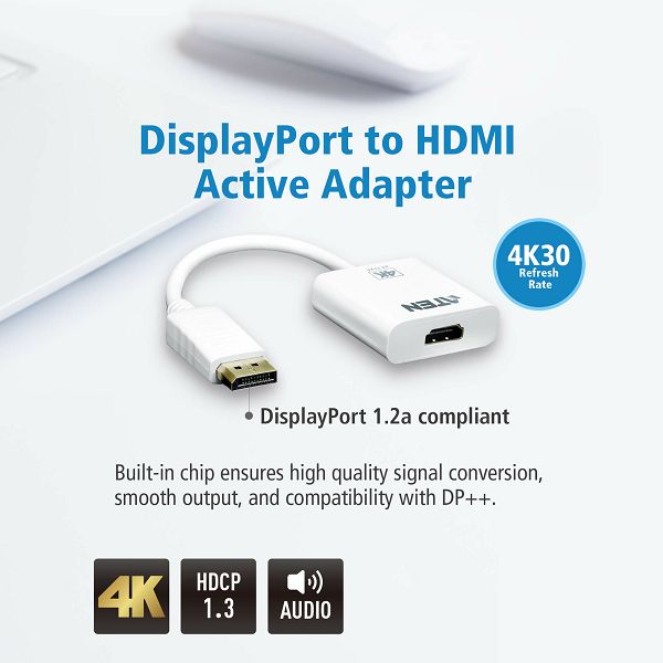 ATEN VC986, DisplayPort to 4K HDMI aktivni adapter