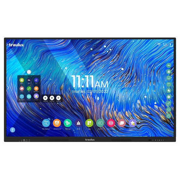 Interaktivni monitor Traulux TX6590, Android 9, 4K,8GB RAM, ROM 64GB,zidni nosač