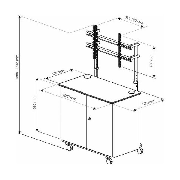 Nosač ST42 za monitor - samostojeći