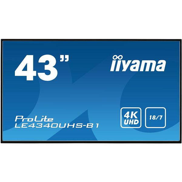 Profesionalni monitor IIYAMA PROLITE  LE4341UHS-B1, 43", 4K UHD