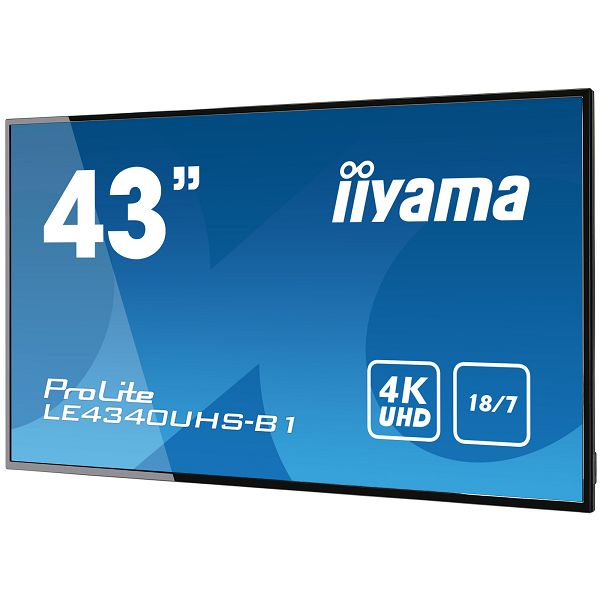 Profesionalni monitor IIYAMA PROLITE  LE4341UHS-B1, 43", 4K UHD