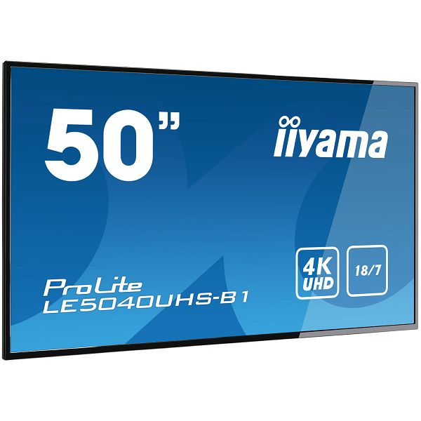 Profesionalni monitor IIYAMA PROLITE LE5041UHS-B1, 50", 4K UHD