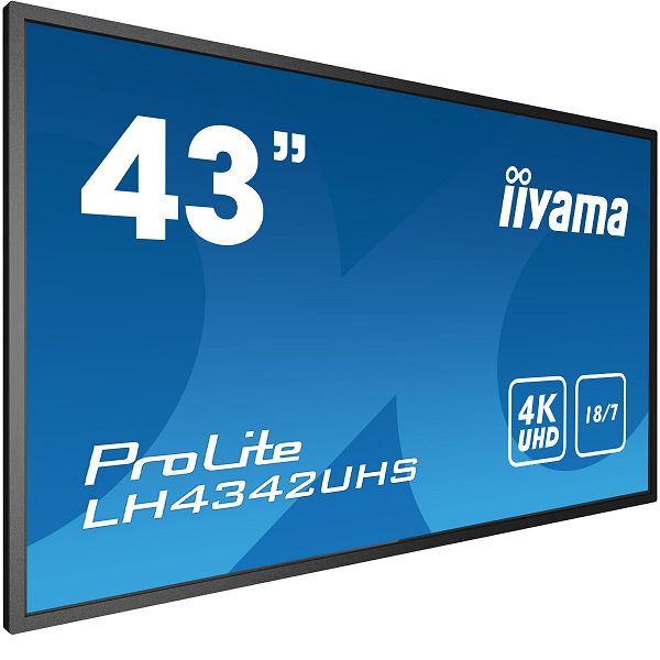 Profesionalni monitor IIYAMA PROLITE LH4342UHS-B3, 43", 4K UHD