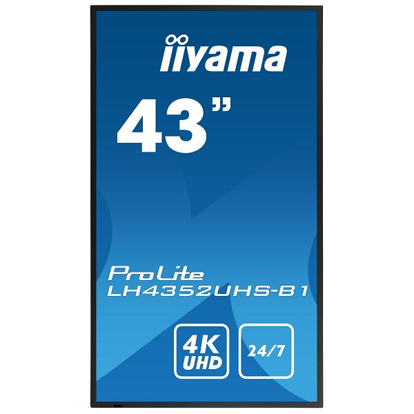 Profesionalni monitor IIYAMA PROLITE LH4352UHS-B1, 43", 4K UHD