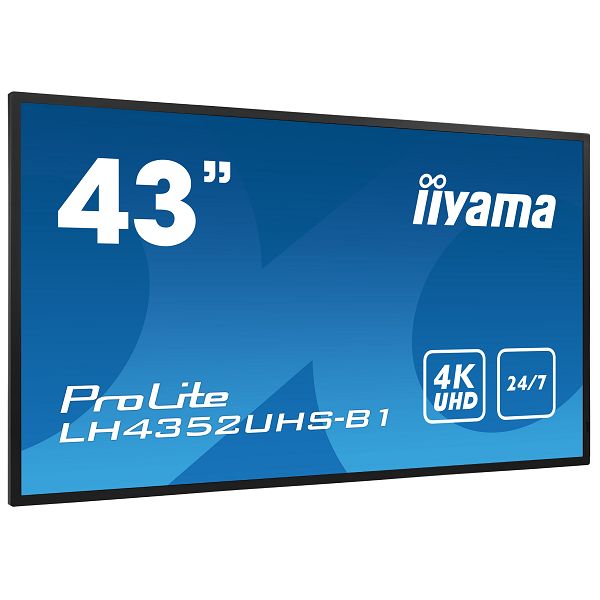 Profesionalni monitor IIYAMA PROLITE LH4352UHS-B1, 43", 4K UHD