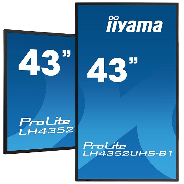 Profesionalni monitor IIYAMA PROLITE LH4352UHS-B1, 43", 4K UHD