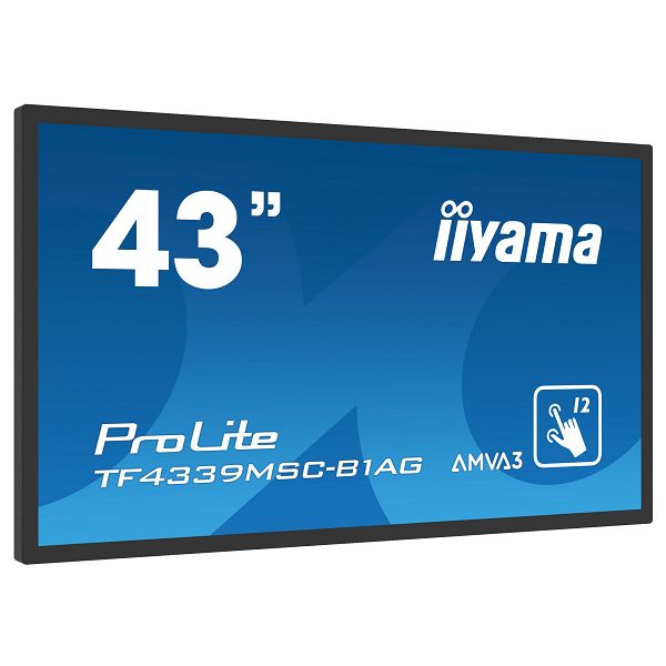 Touchscreen monitor za ugradnju IIYAMA PROLITE TF4339MSC-B1AG, 43", Full HD