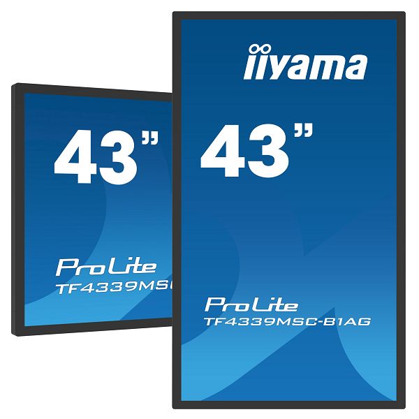 Touchscreen monitor za ugradnju IIYAMA PROLITE TF4339MSC-B1AG, 43", Full HD