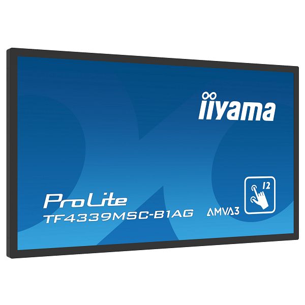 Touchscreen monitor za ugradnju IIYAMA PROLITE TF4339MSC-B1AG, 43", Full HD