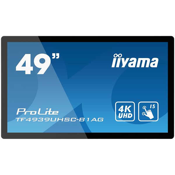 Touchscreen monitor za ugradnju IIYAMA PROLITE TF4939UHSC-B1AG, 49", 4K UHD