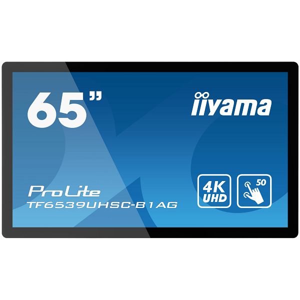 Touchscreen monitor za ugradnju IIYAMA PROLITE TF6539UHSC-B1AG, 65", 4K UHD