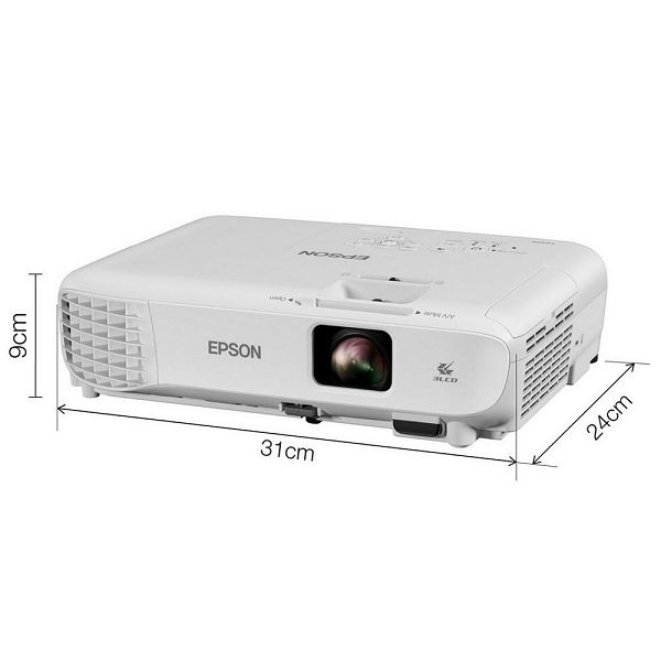 Projektor Epson EB-W06, 3LCD, WXGA (1280x800), 3700 ANSI lumena