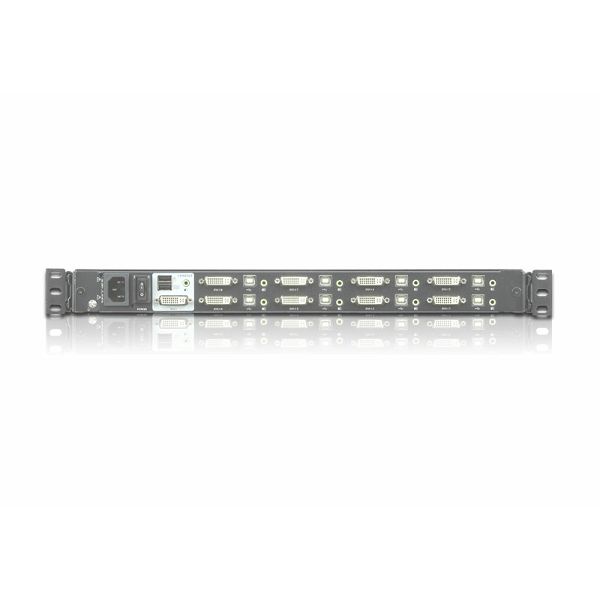 Aten CL6708MW, Single Rail 8-Port DVI FHD LCD KVM Switch