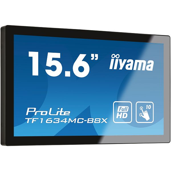 Touchscreen monitor IIYAMA PROLITE TF1634MC-B8X, 15.6", Full HD