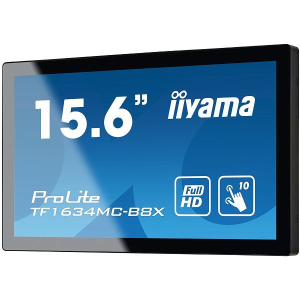 Touchscreen monitor IIYAMA PROLITE TF1634MC-B8X, 15.6", Full HD