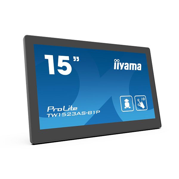 Touchscreen monitor IIYAMA PROLITE TW1523AS-B1P, 15.6" Full HD