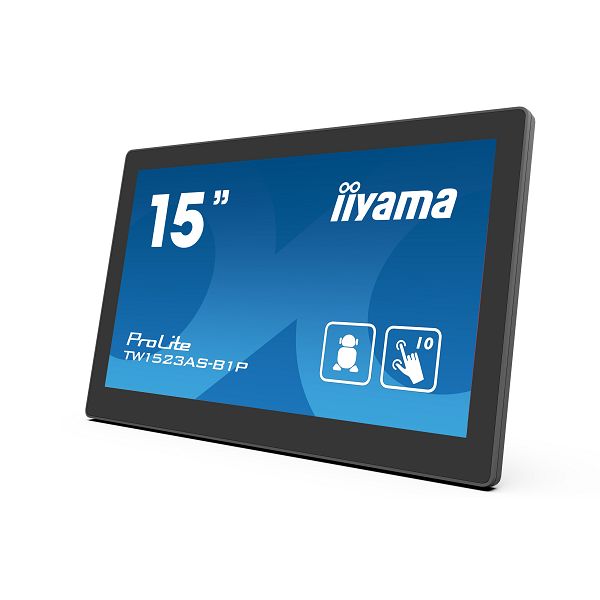 Touchscreen monitor IIYAMA PROLITE TW1523AS-B1P, 15.6" Full HD